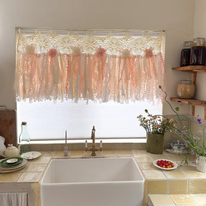 Rustic Shabby Chic Boho Window Curtains Valance - UDreamHome