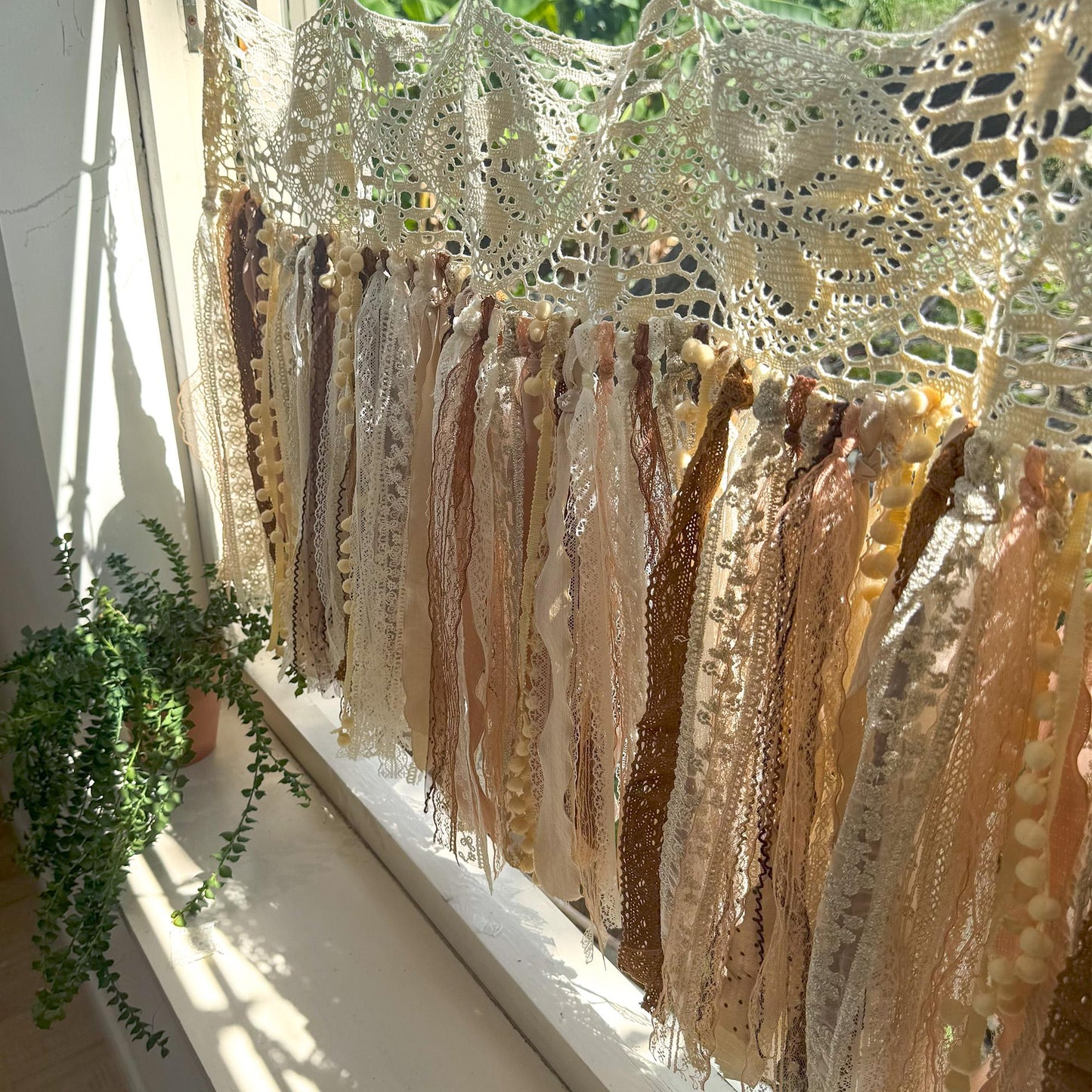 Rustic Shabby Chic Boho Window Curtains Valance - UDreamHome