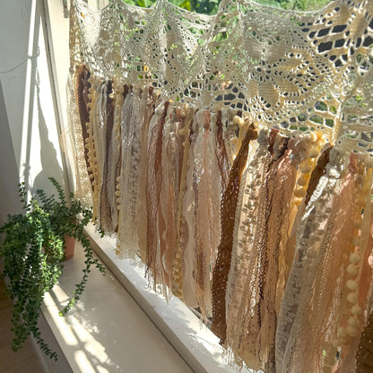 Rustic Shabby Chic Boho Window Curtains Valance - UDreamHome