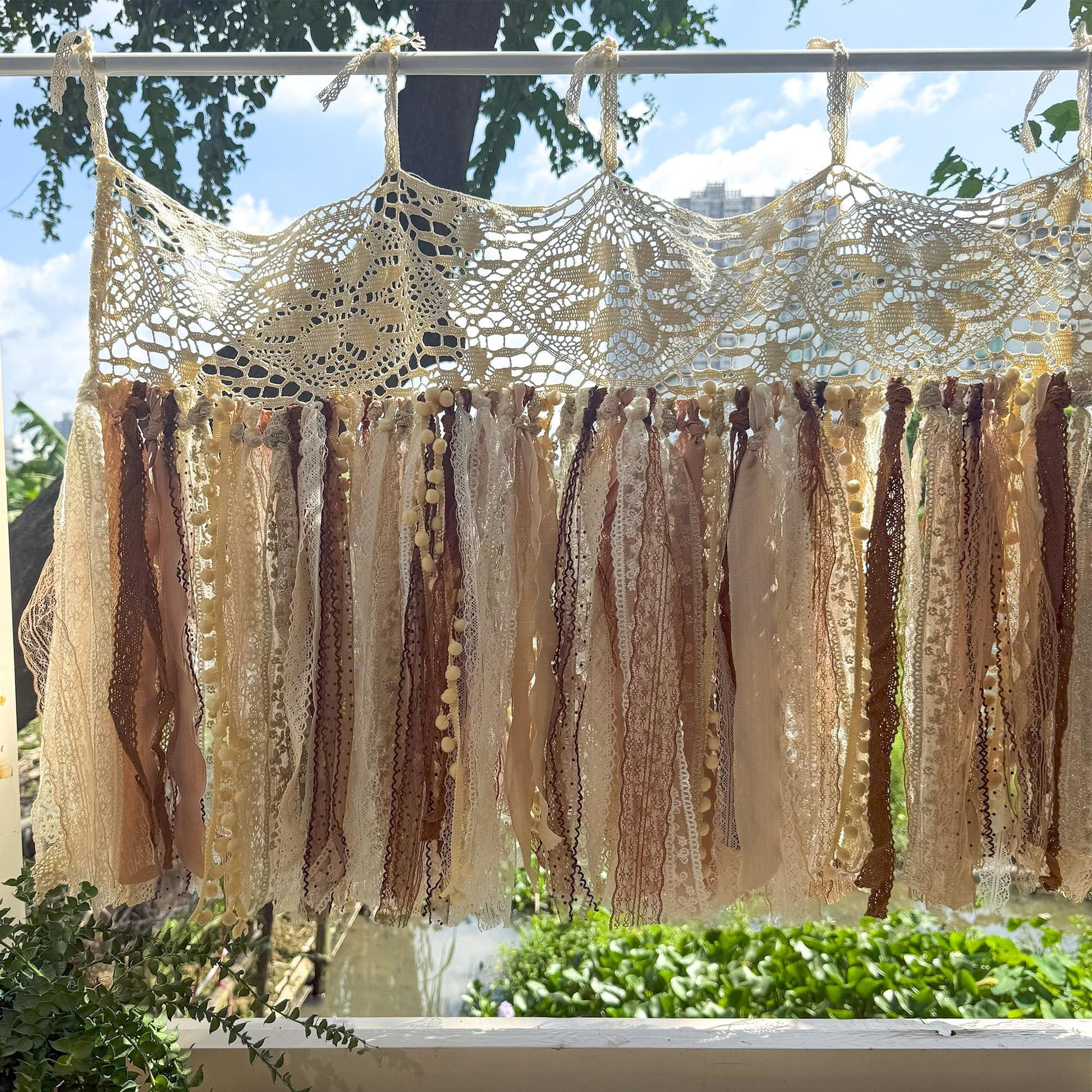 Rustic Shabby Chic Boho Window Curtains Valance - UDreamHome