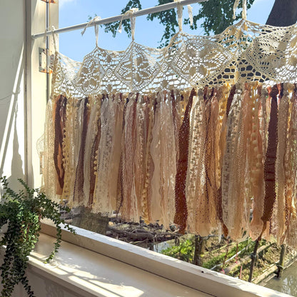 Rustic Shabby Chic Boho Window Curtains Valance - UDreamHome