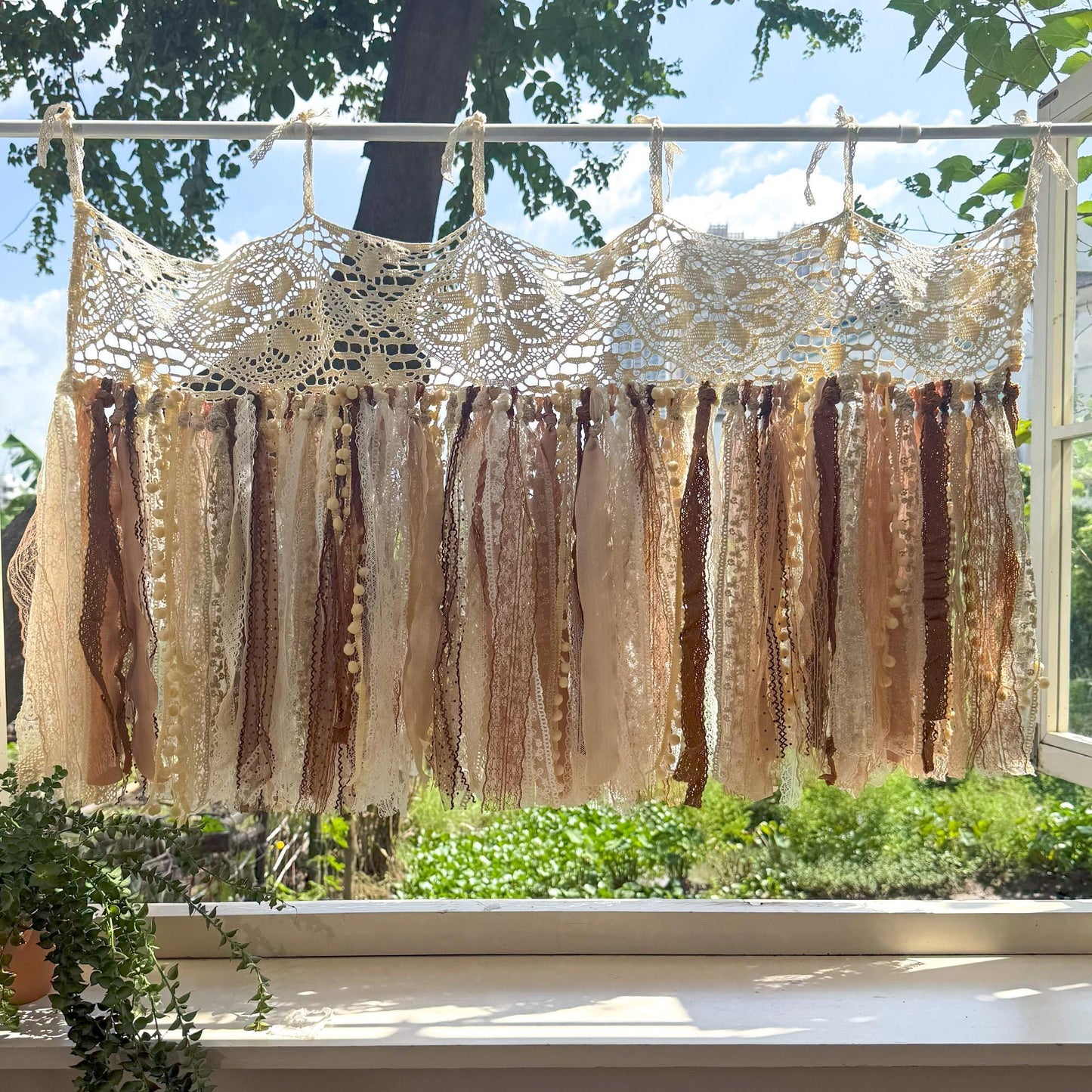 Rustic Shabby Chic Boho Window Curtains Valance - UDreamHome