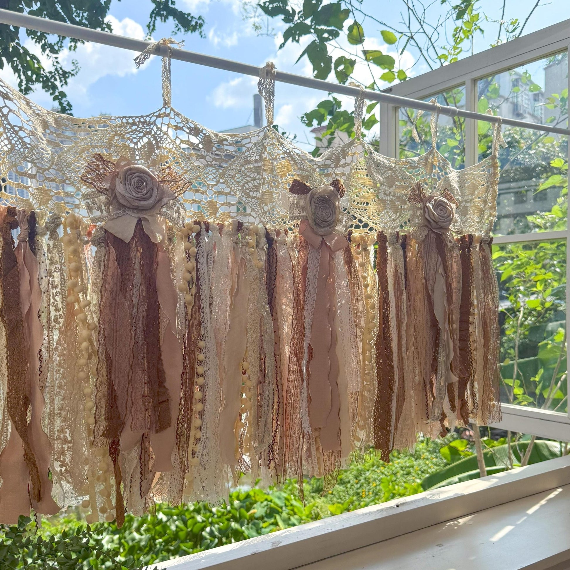 Rustic Shabby Chic Boho Window Curtains Valance - UDreamHome
