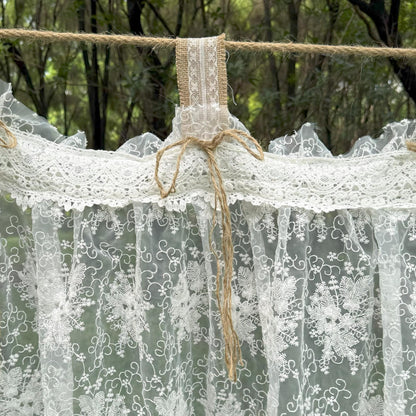 Rustic Shabby Chic Victorian Style Window Curtains Valance - UDreamHome