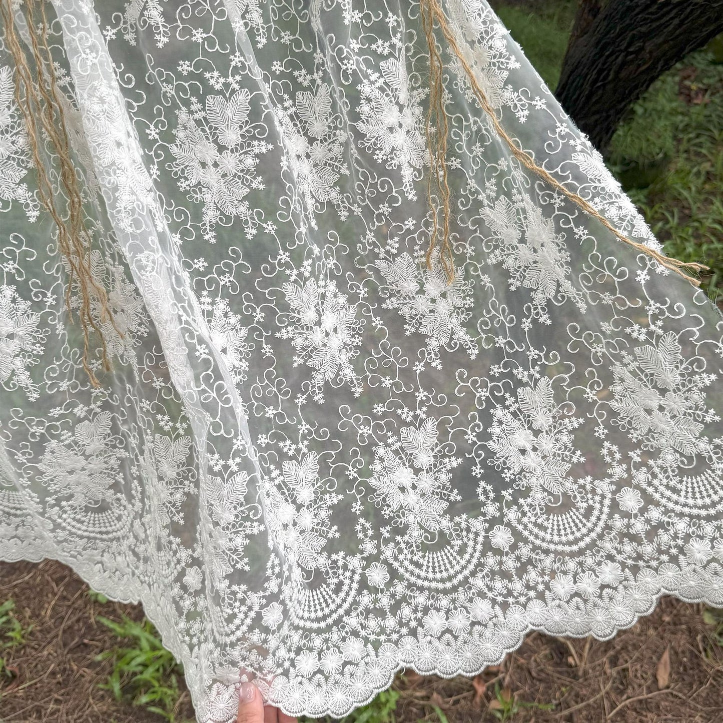 Rustic Shabby Chic Victorian Style Window Curtains Valance - UDreamHome