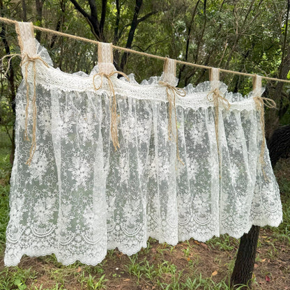 Rustic Shabby Chic Victorian Style Window Curtains Valance - UDreamHome