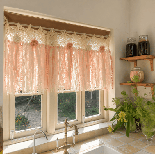 Shabby Chic Bohemian Window Valance - UDreamHome