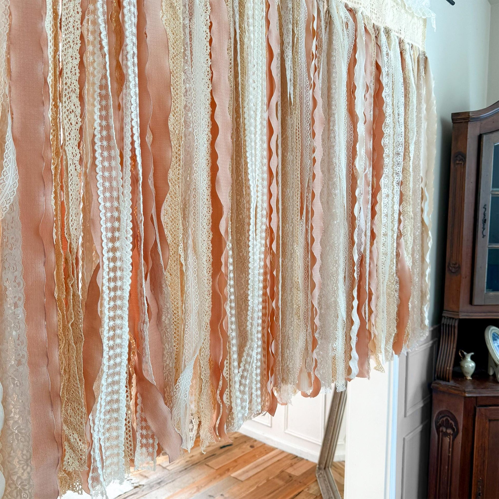 Shabby Chic Cottage Core Lace Curtain - UDreamHome