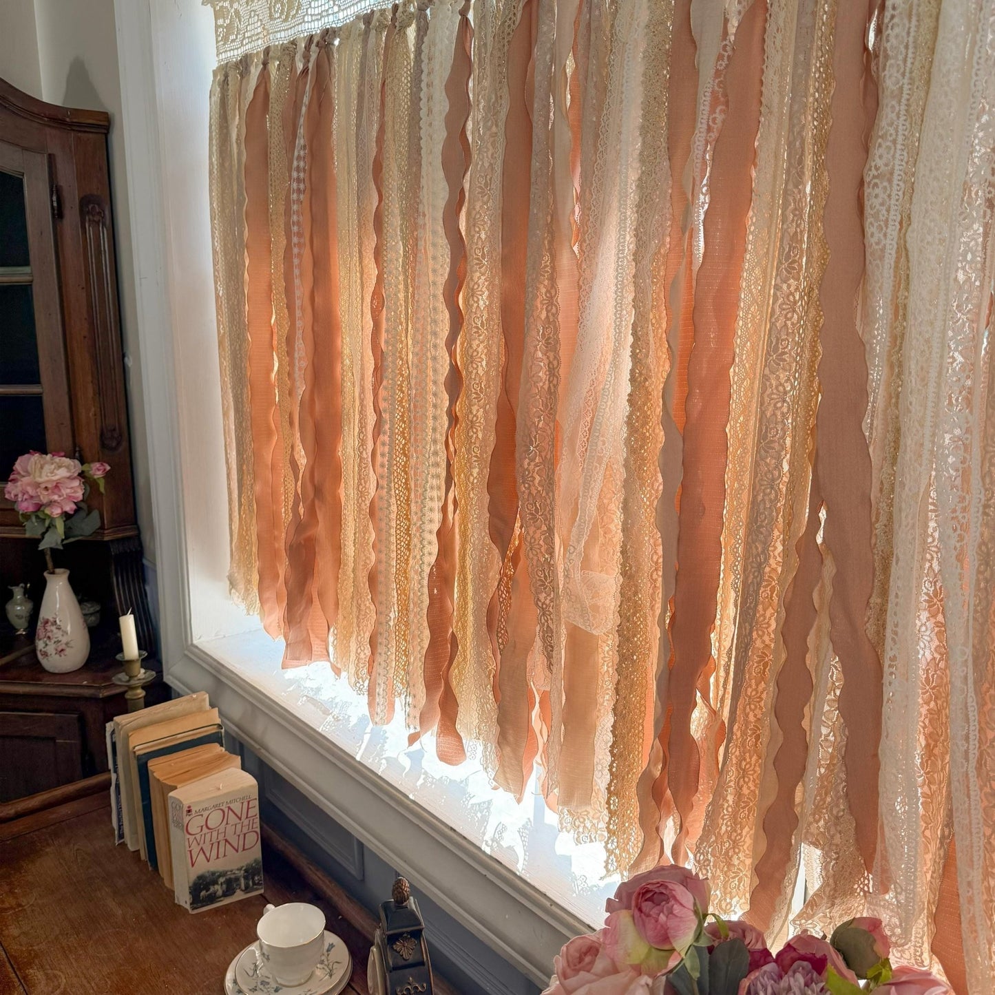 Shabby Chic Cottage Core Lace Curtain - UDreamHome