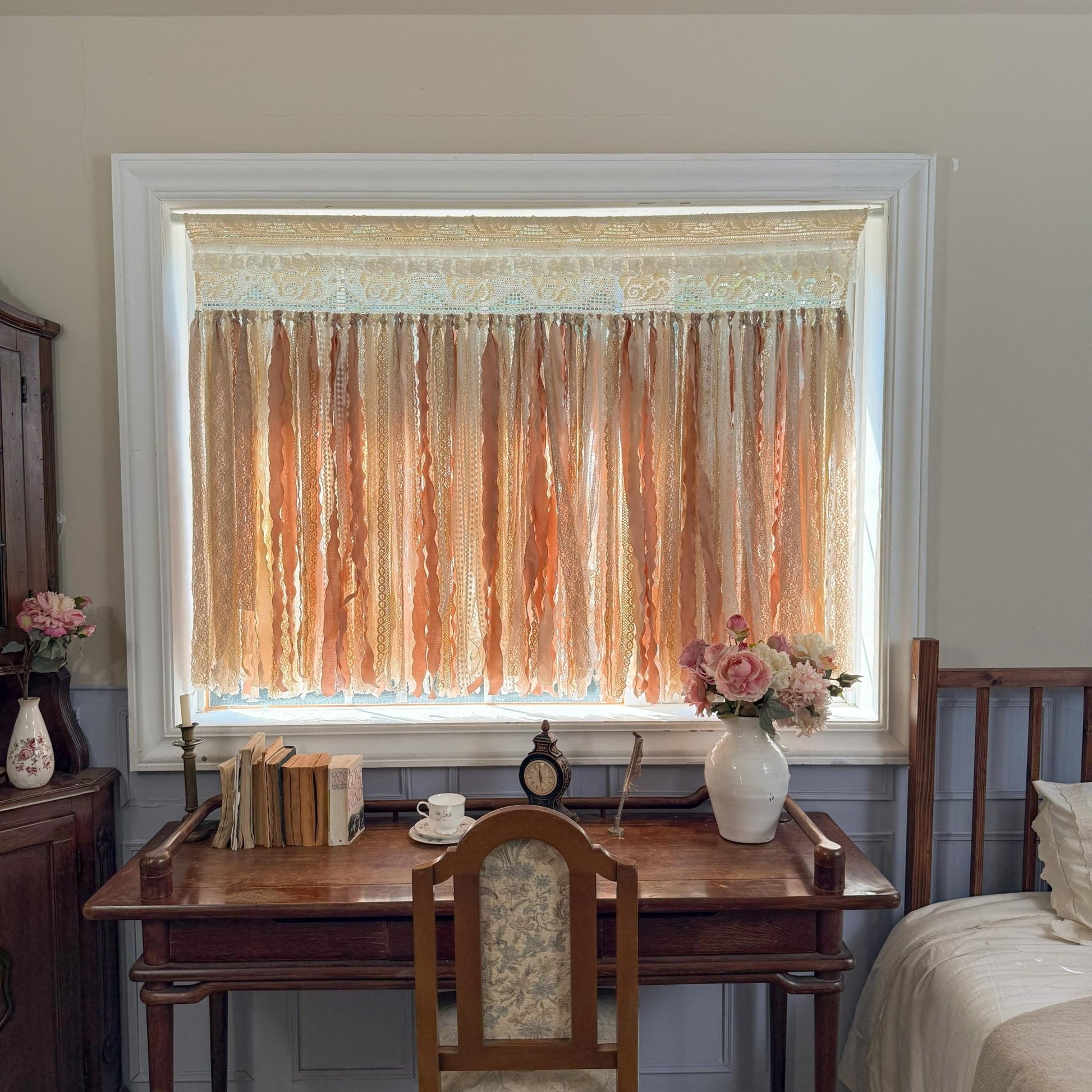 Shabby Chic Cottage Core Lace Curtain - UDreamHome