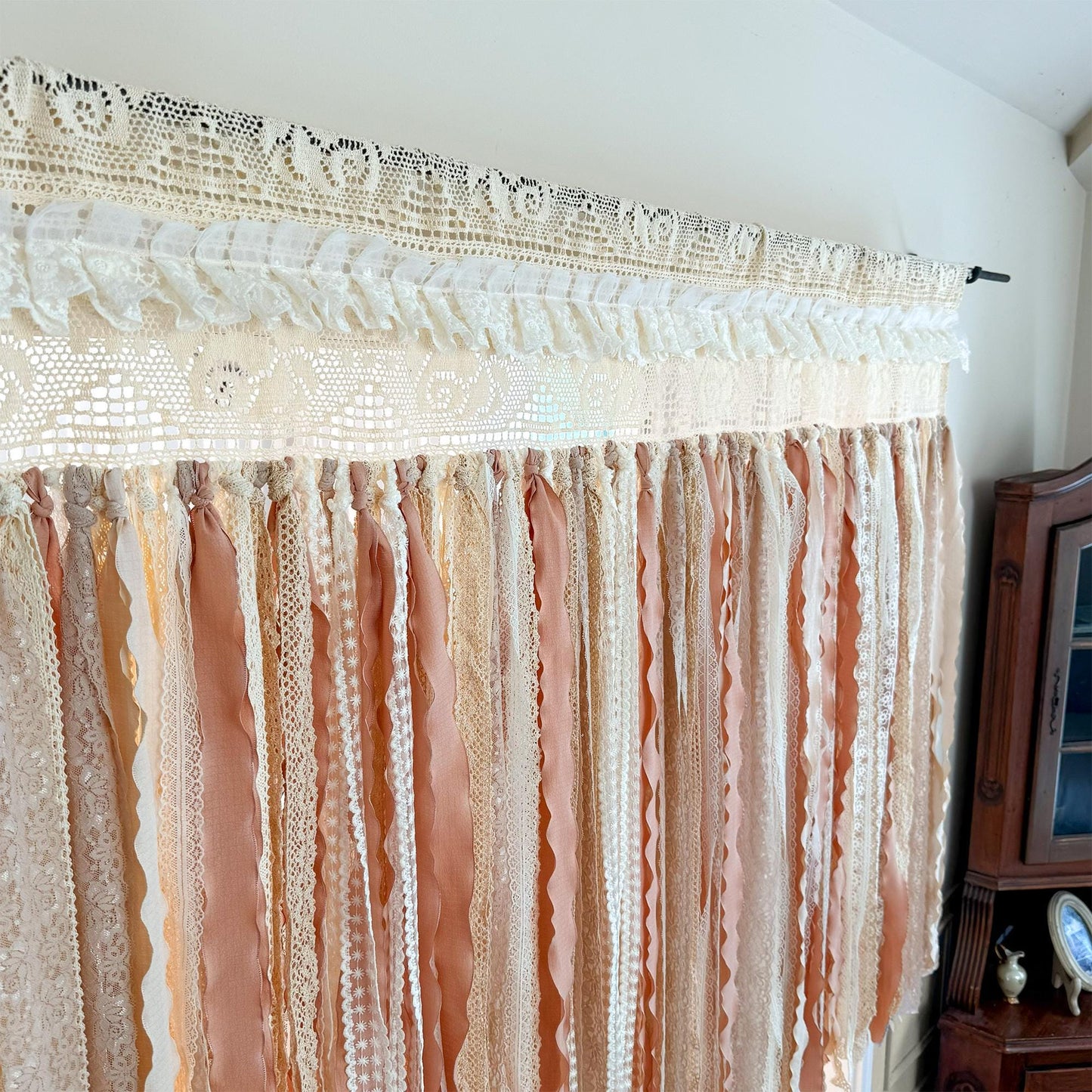 Shabby Chic Cottage Core Lace Curtain - UDreamHome