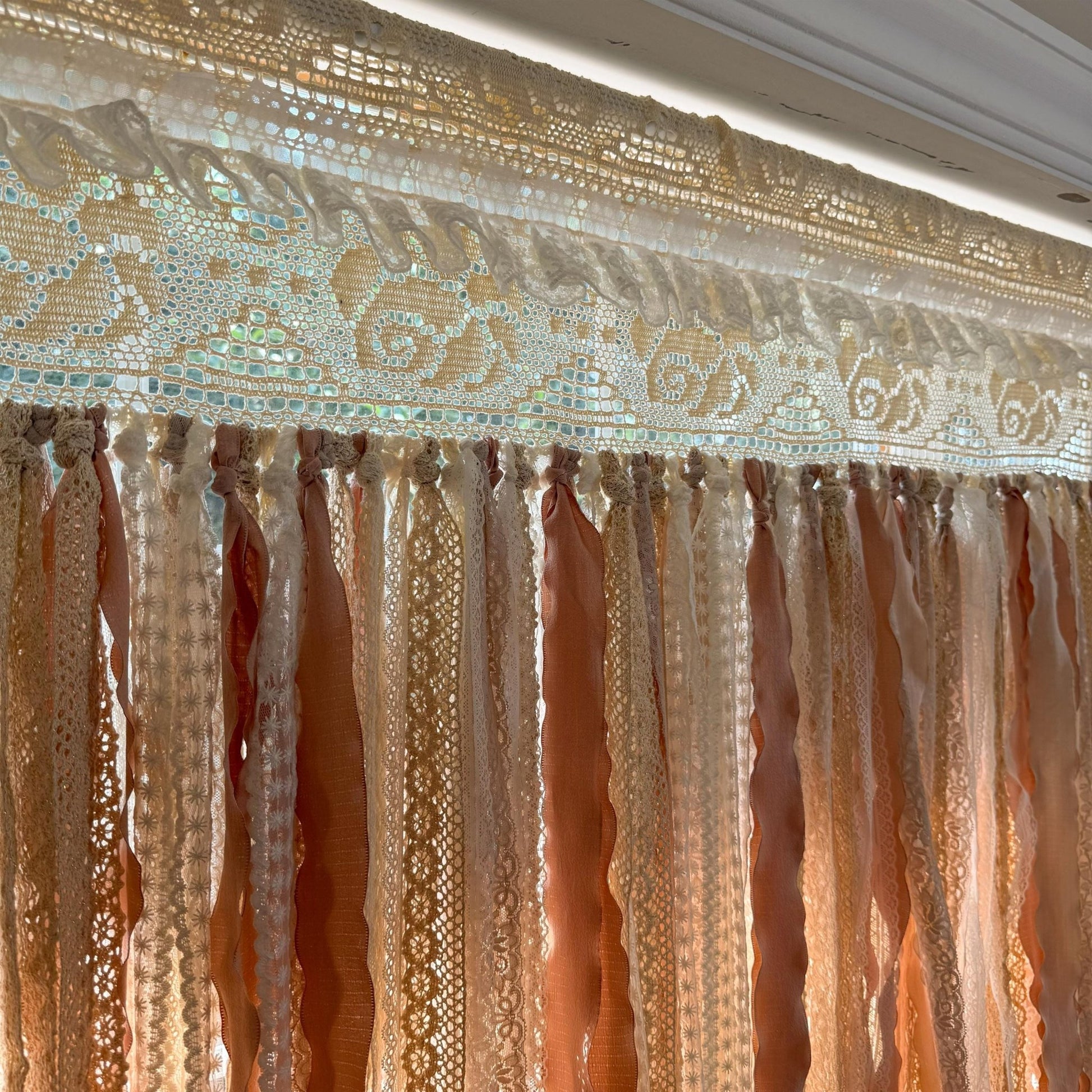 Shabby Chic Cottage Core Lace Curtain - UDreamHome