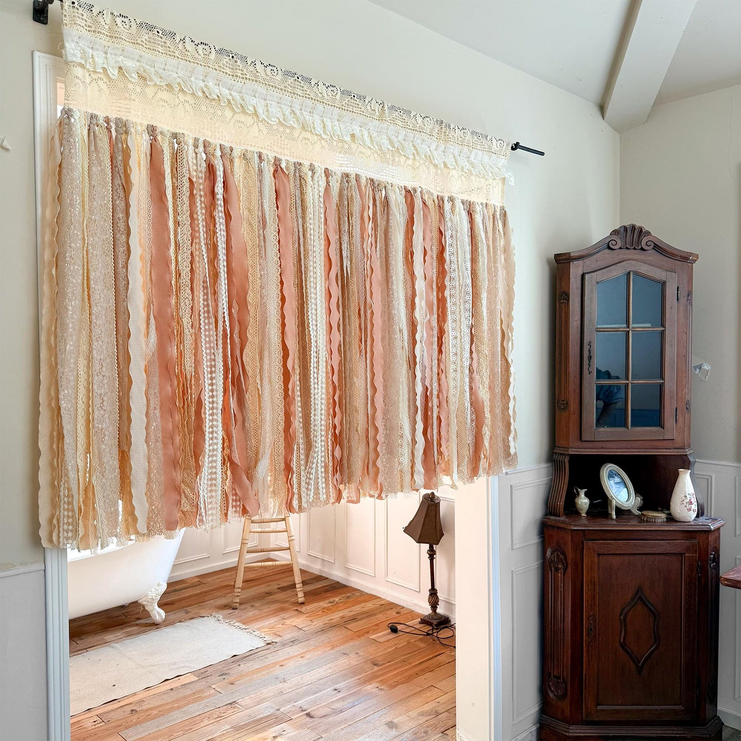 Shabby Chic Cottage Core Lace Curtain - UDreamHome