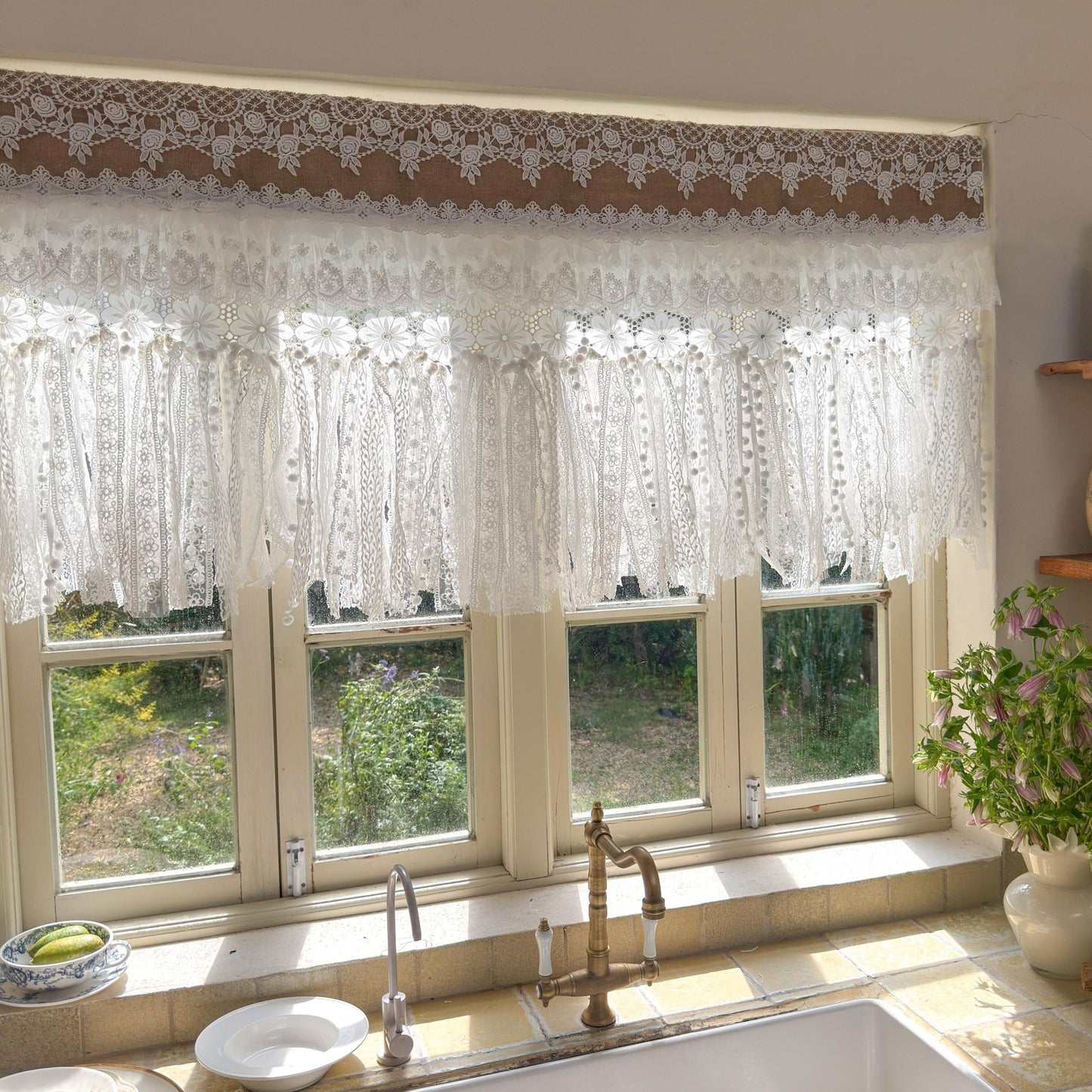 Shabby Chic French Country Lace Valance - UDreamHome