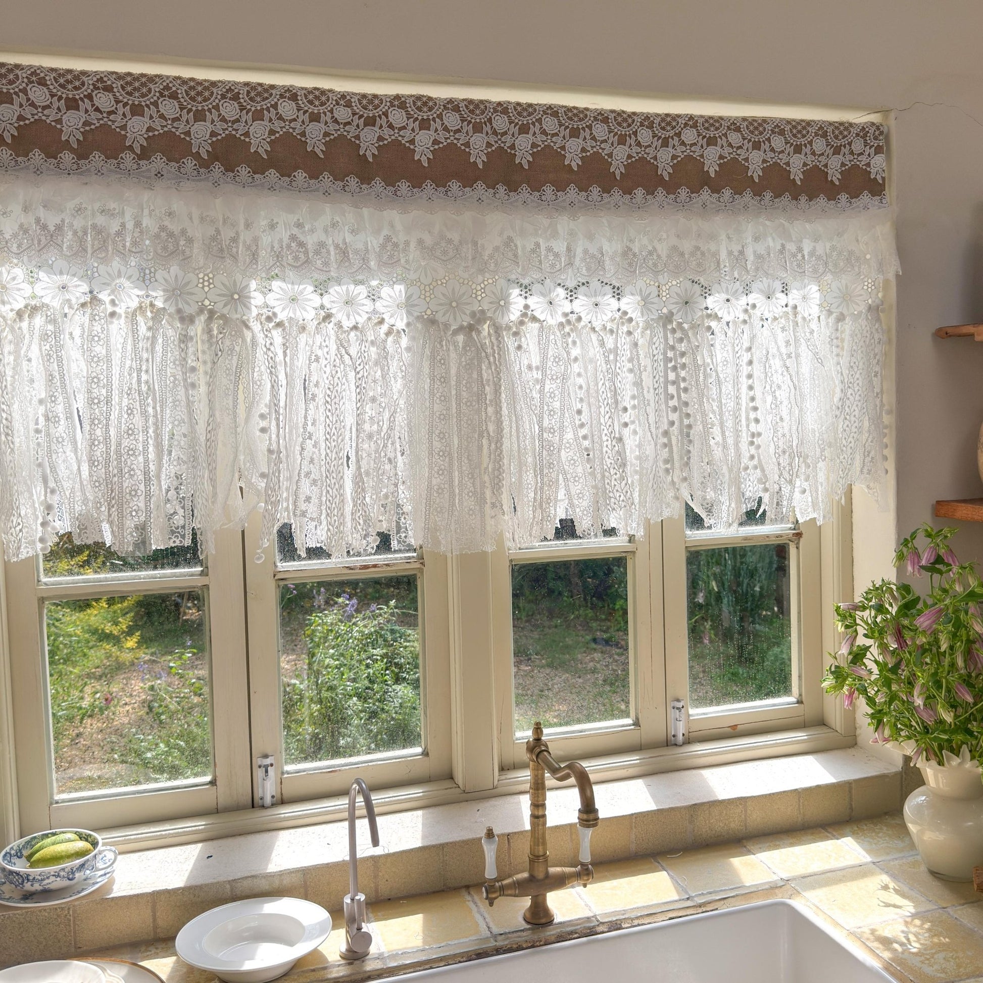 Shabby Chic French Country Lace Valance - UDreamHome