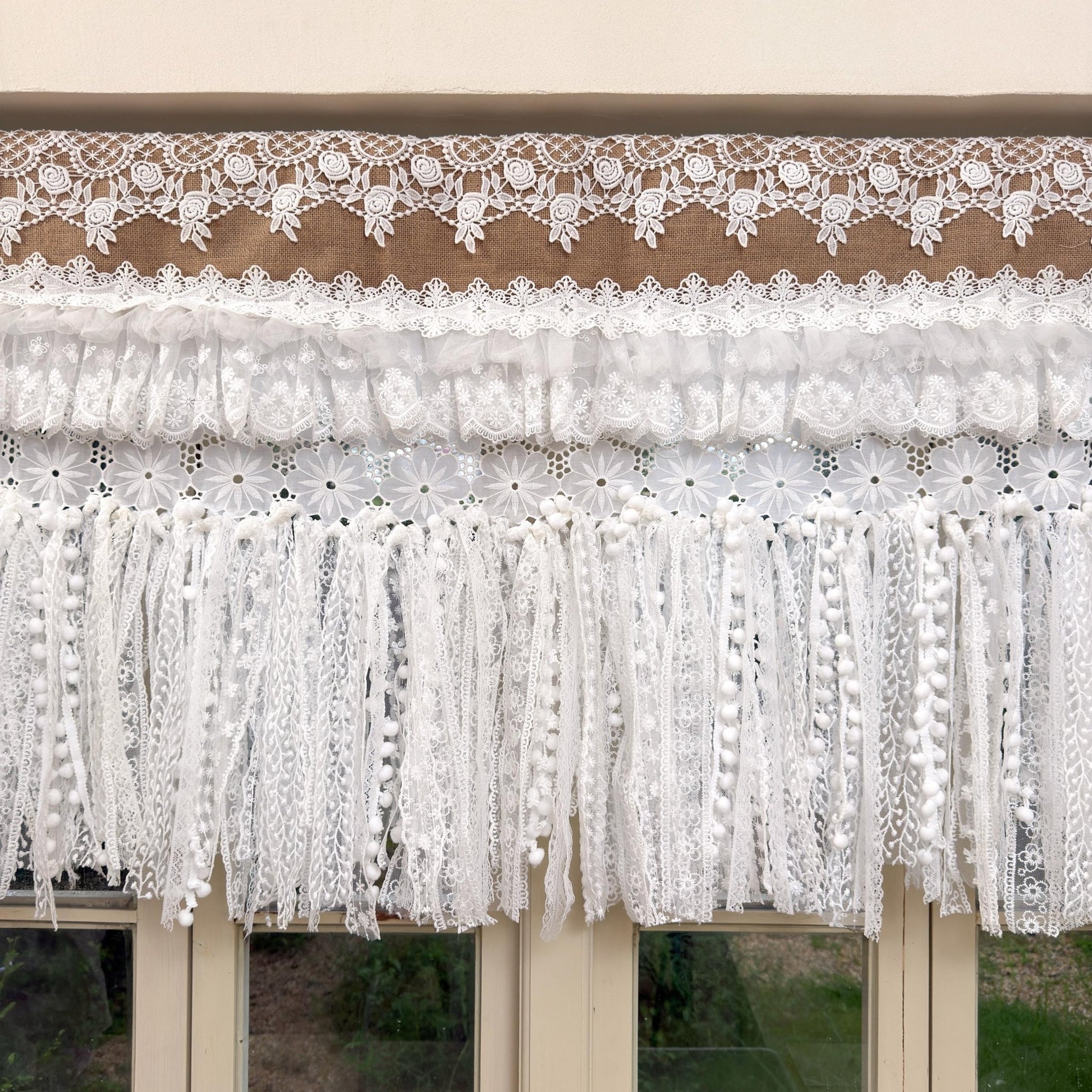 Shabby Chic French Country Lace Valance - UDreamHome