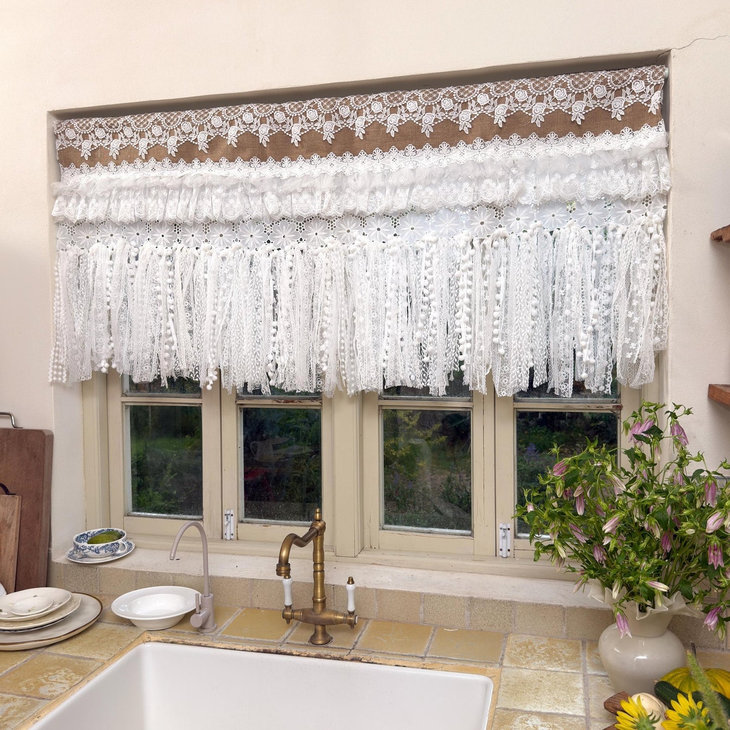 Shabby Chic French Country Lace Valance - UDreamHome