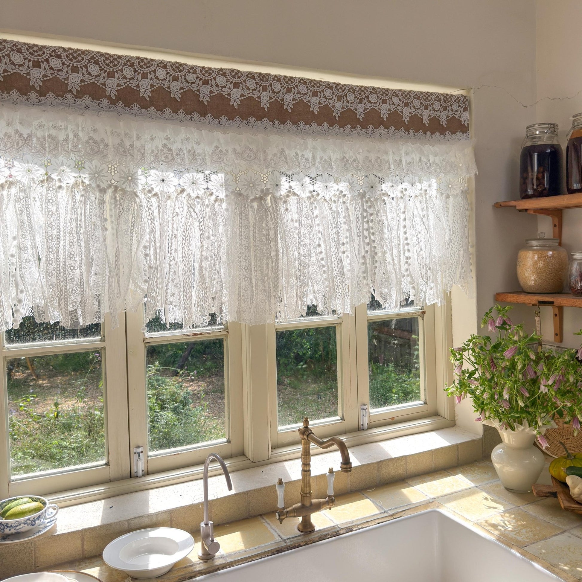 Shabby Chic French Country Lace Valance - UDreamHome