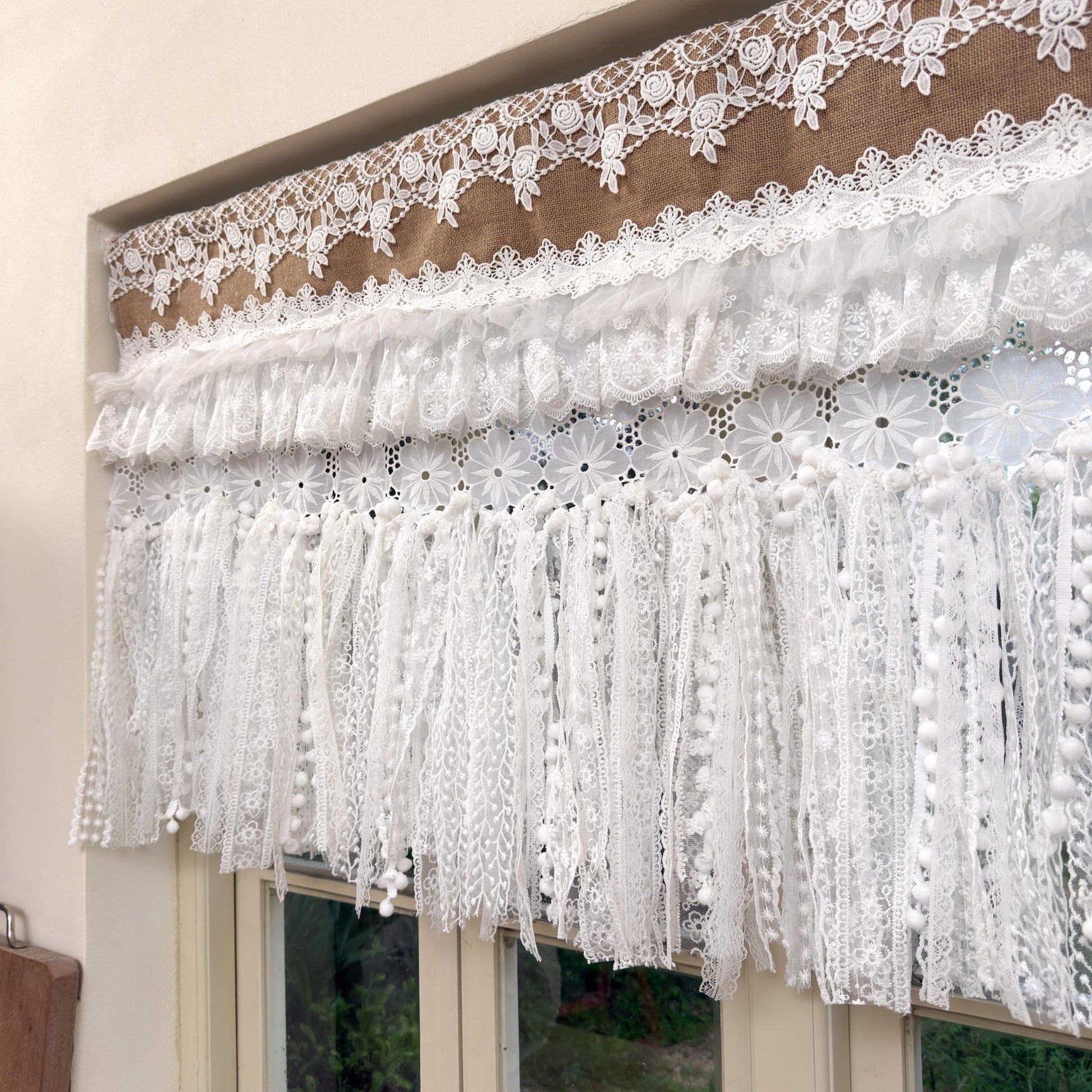 Shabby Chic French Country Lace Valance - UDreamHome