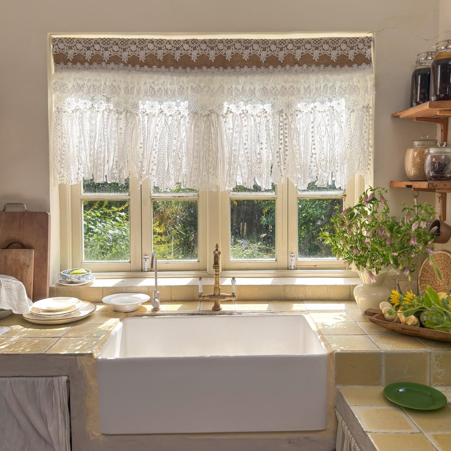 Shabby Chic French Country Lace Valance - UDreamHome