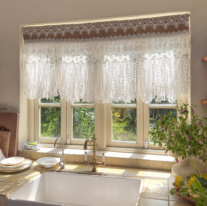 Shabby Chic French Country Lace Valance - UDreamHome