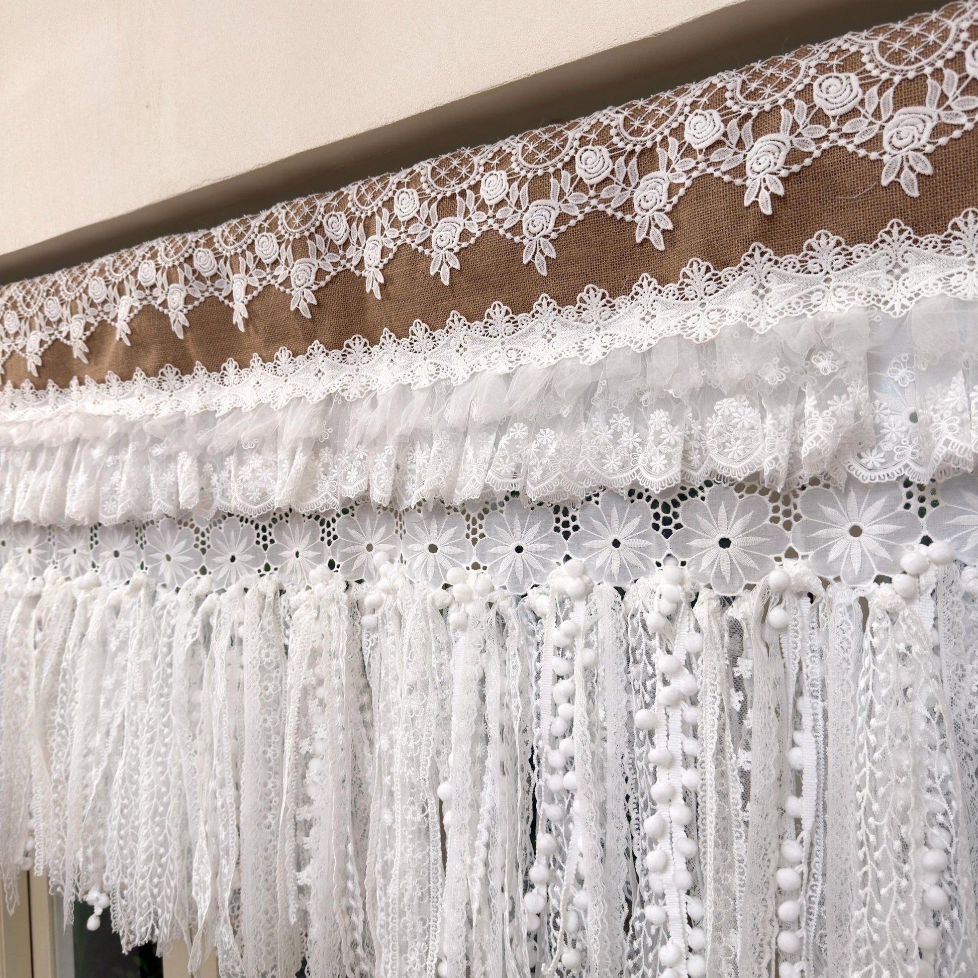 Shabby Chic French Country Lace Valance - UDreamHome