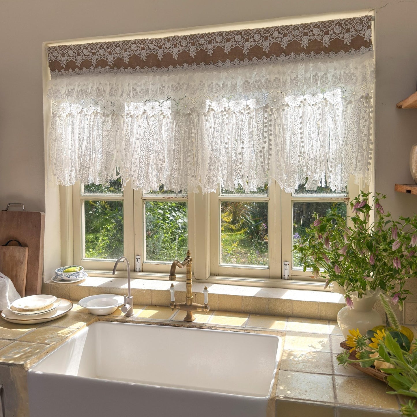 Shabby Chic French Country Lace Valance - UDreamHome