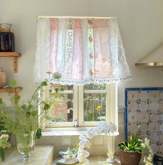Shabby Chic Pink Blue Cottage Rustic Farmhouse Backdrop - UDreamHome