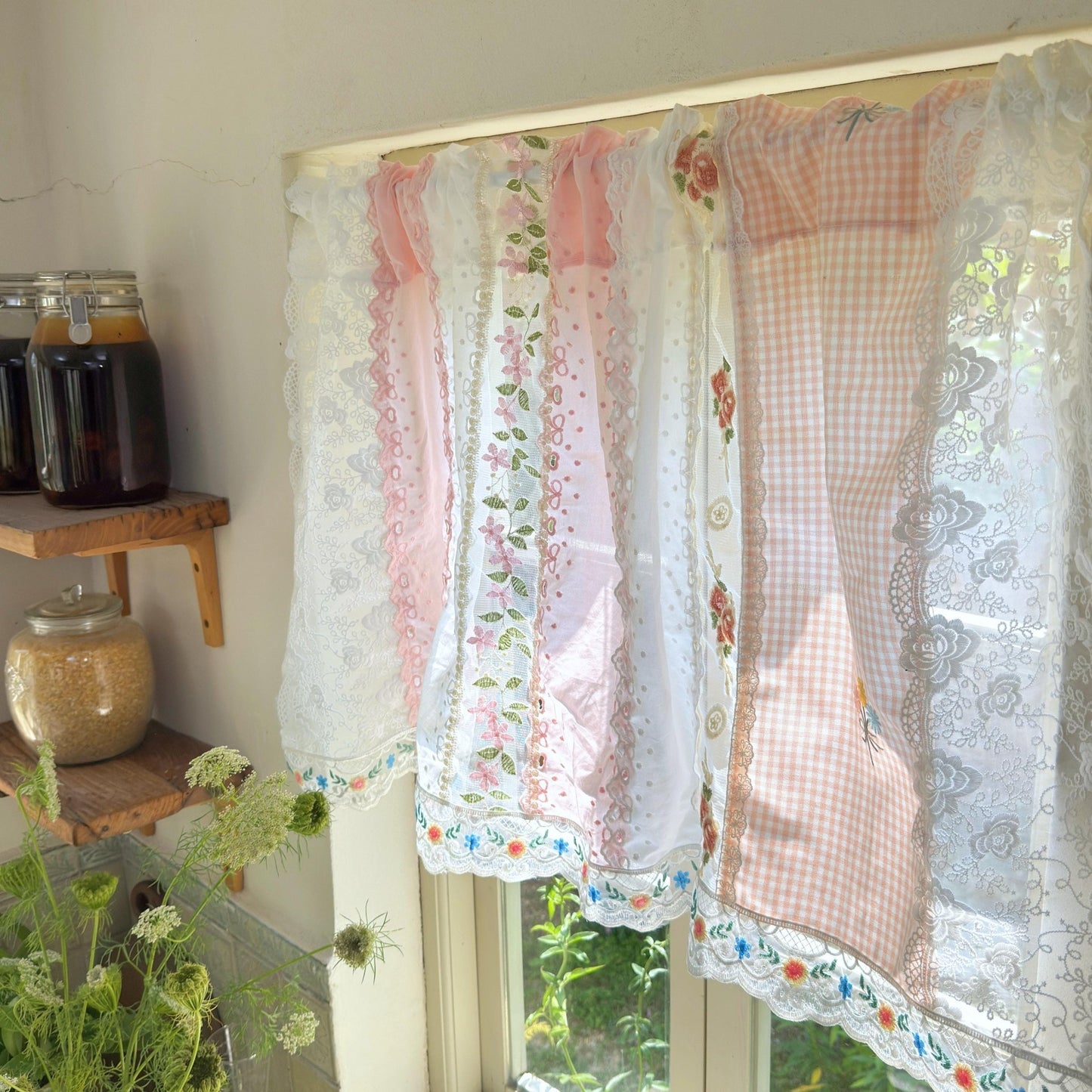 Shabby Chic Pink Blue Cottage Rustic Farmhouse Backdrop - UDreamHome