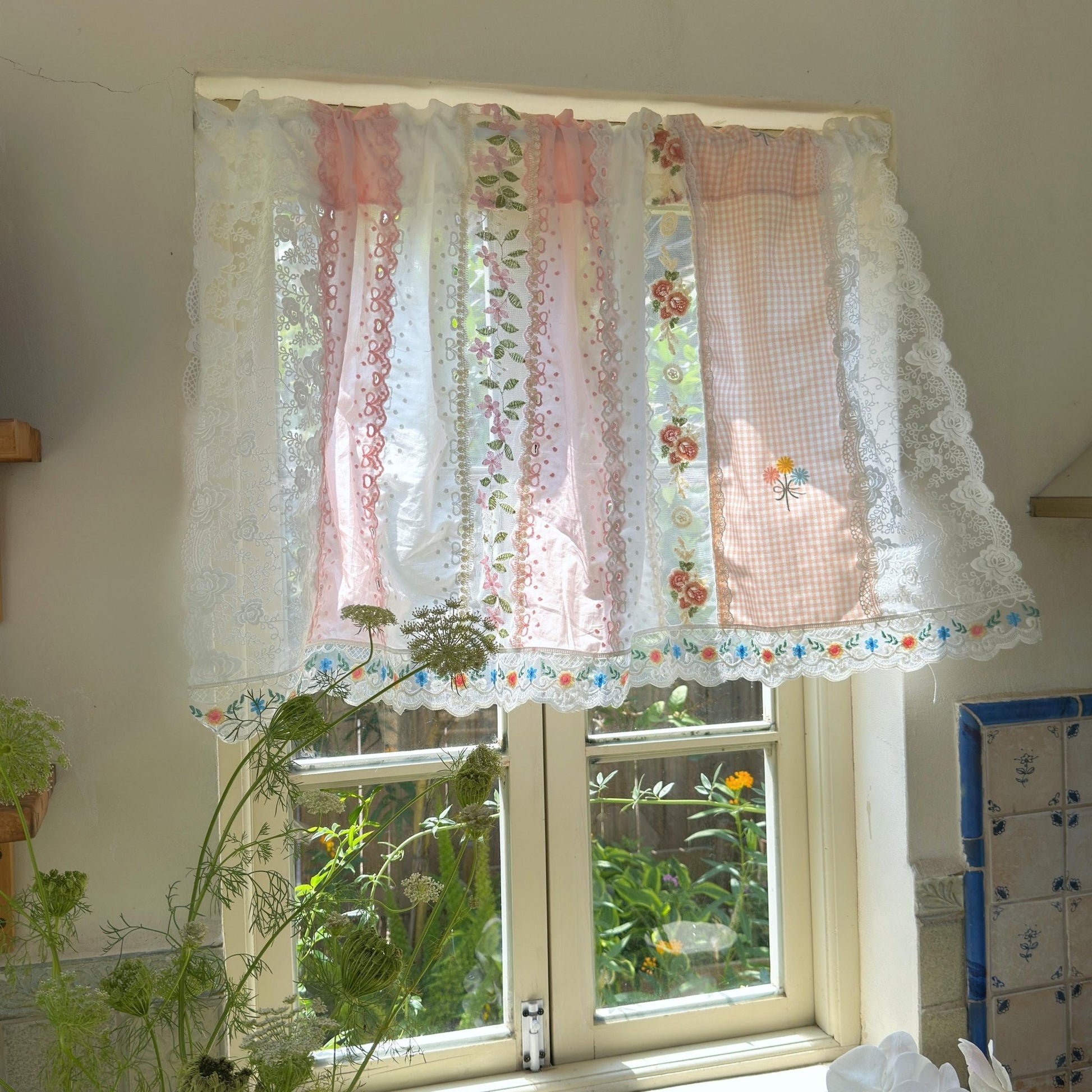 Shabby Chic Pink Blue Cottage Rustic Farmhouse Backdrop - UDreamHome