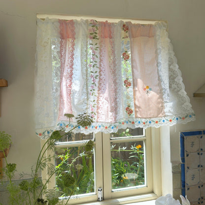Shabby Chic Pink Blue Cottage Rustic Farmhouse Backdrop - UDreamHome