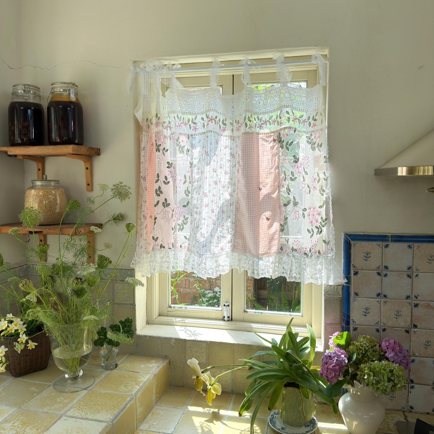 Shabby Chic Pink Cottage Rustic Farmhouse Backdrop - UDreamHome