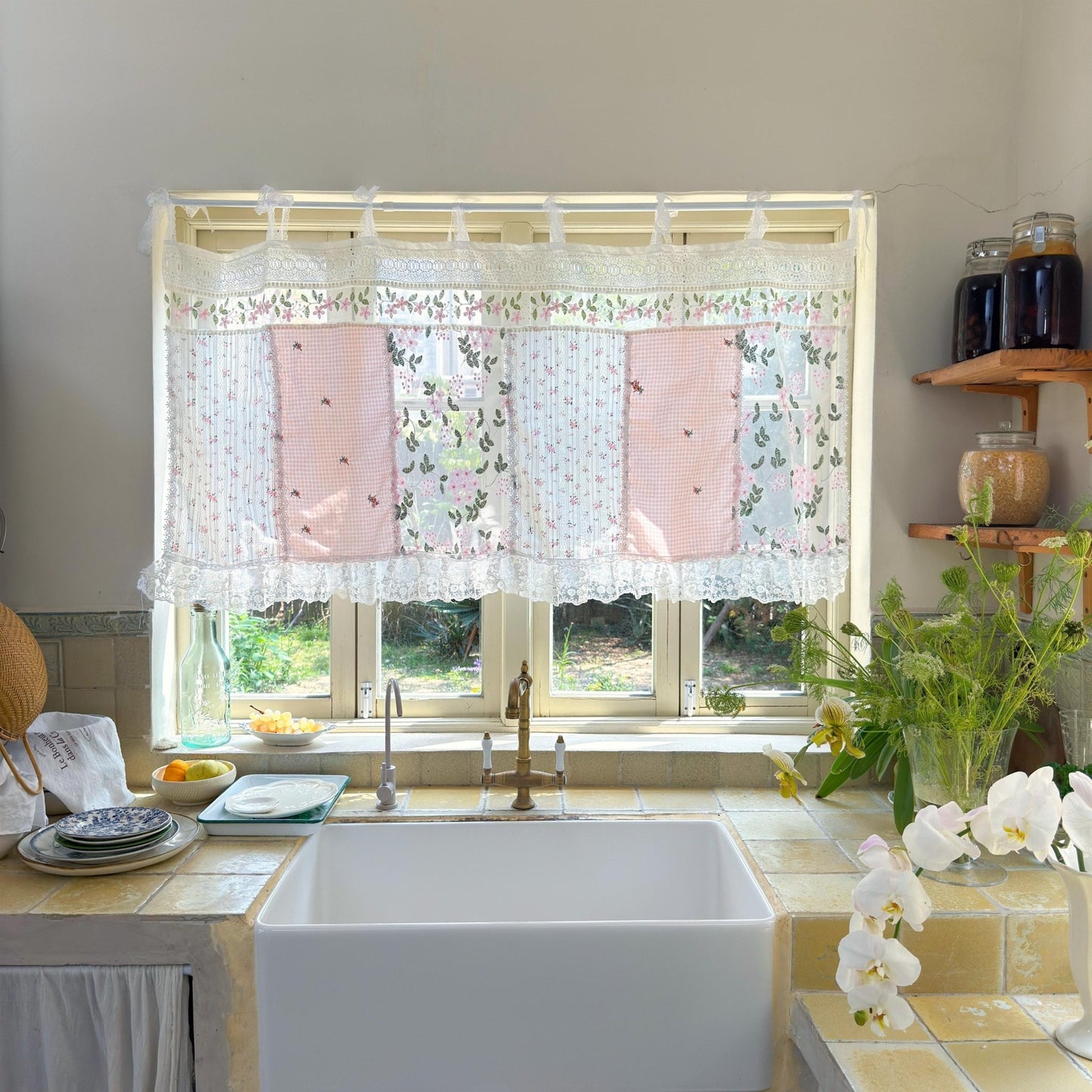 Shabby Chic Pink Cottage Rustic Farmhouse Backdrop - UDreamHome