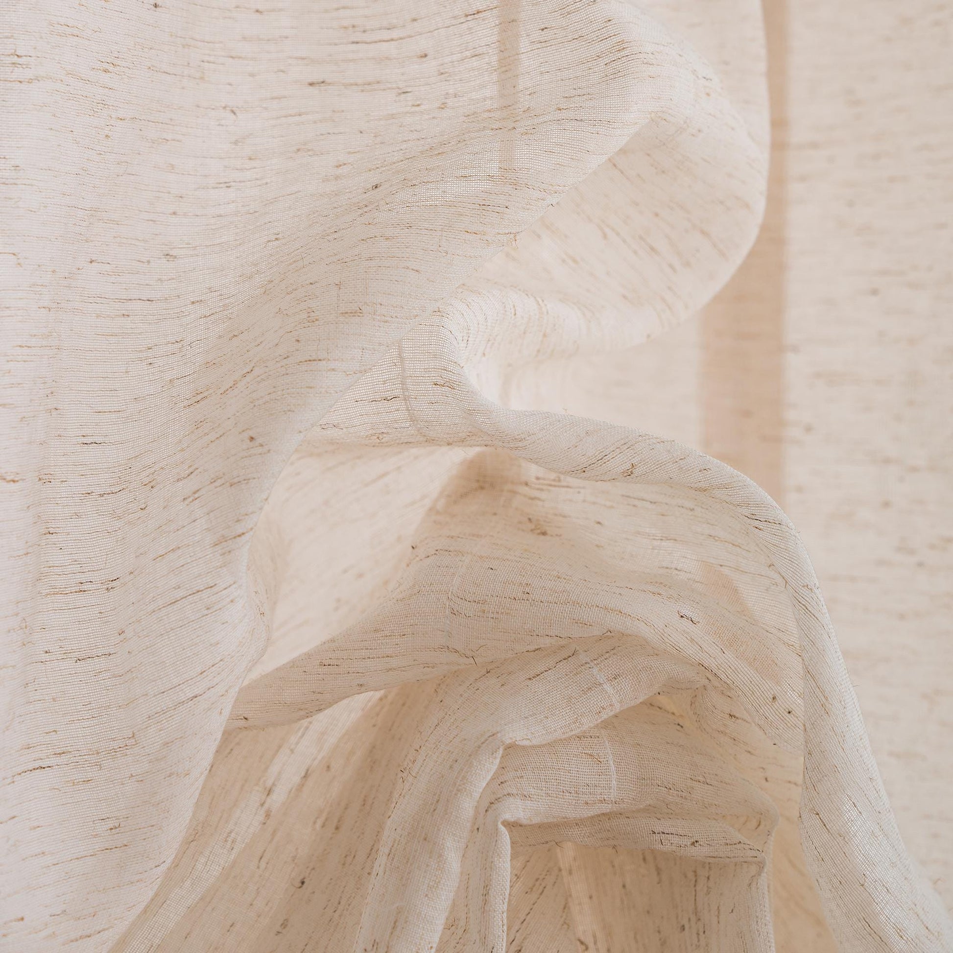 Tie - Up Linen Half Curtain - UDreamHome