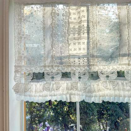 Victorian White Lace Patchwork Curtain - UDreamHome