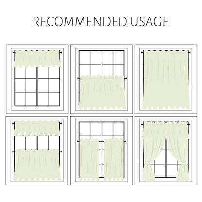 Vintage Crochet Half Curtain – Woven Lace - UDreamHome