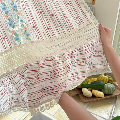 Vintage Patchwork Embroidered Floral Lace Curtain - UDreamHome